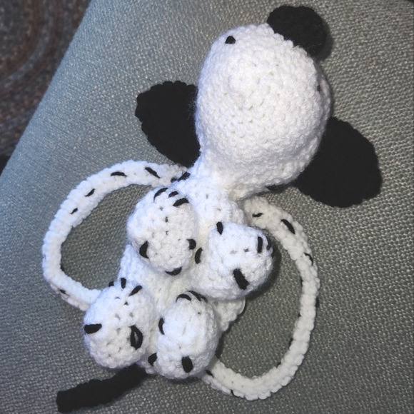 Handmade Toy Dalmation Puppy New Accessory Bag Crocheted - Picture 4 of 8